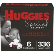 Huggies Special Delivery Hypoallergenic Baby Wipes, Unscented, 6 Flip-TopPacks (336 Wipes Total)