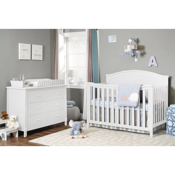 Sorelle Fairview 4 In 1 Convertible Crib White Walmart Com Walmart Com