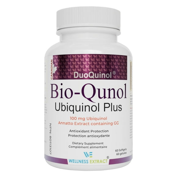 Wellness Extract Ubiquinol (CoQ10) Supplement 100 mg 60 Softgels
