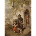 thumbnail image 2 of Fritz Beinke 11x14 Gold Ornate Wood Frame and Double Matted Museum Art Print Titled - The Toy Seller, 2 of 4