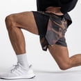 thumbnail image 4 of Hanerdun Men 2 in 1 Running Shorts with Liner Male Pocket Quick Dry Pant Camouflage M, 4 of 6