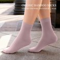 thumbnail image 5 of Women Thin Socks Rayon Bamboo Ankle Silky Quarter Anti Odor Casual Summer Socks 6 Pairs, 5 of 6
