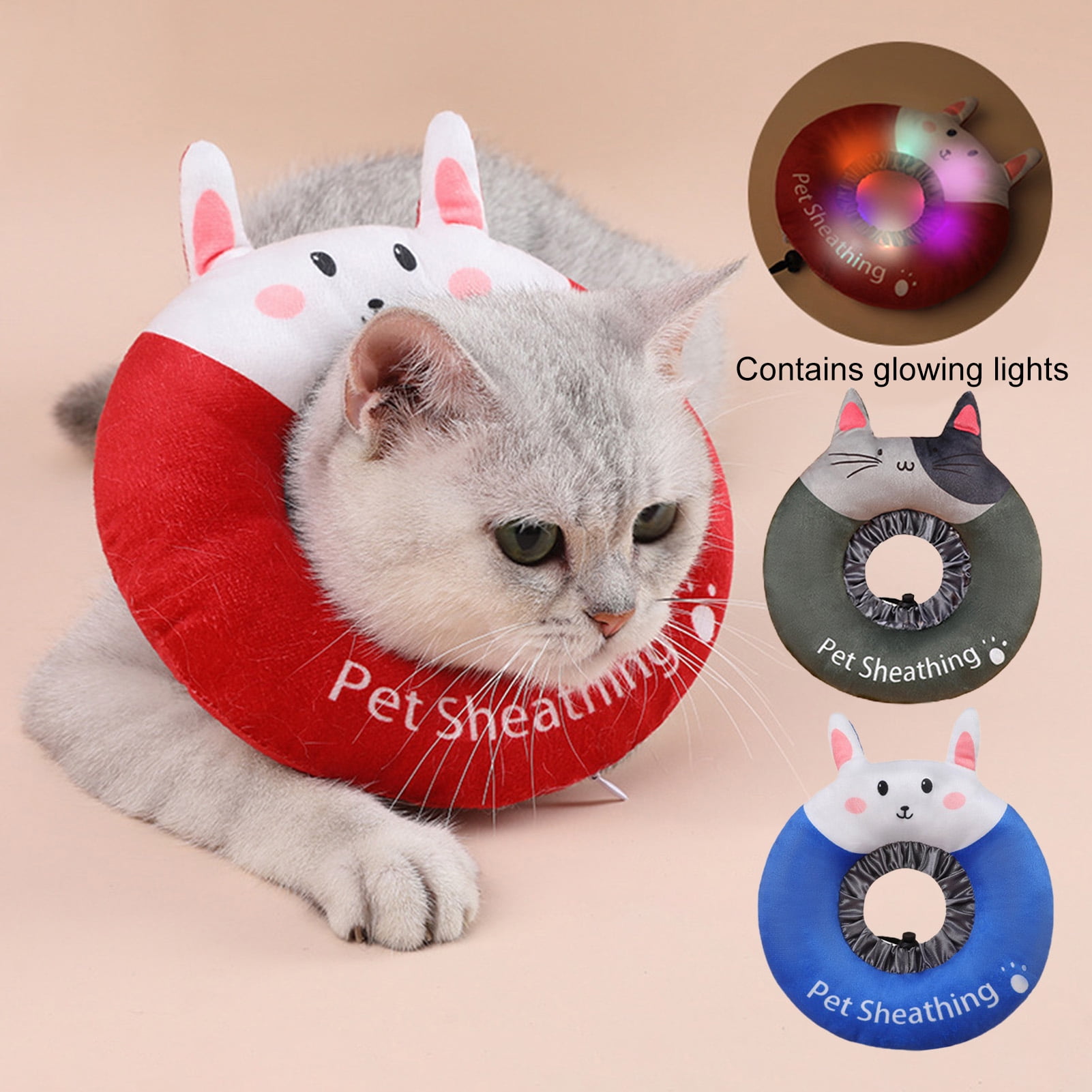 Cheers.US Adjustable Cat Recovery Collar, Soft Cone Collars for Cat ...