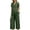 Dark Green, variant on Botanical Embroidered Linen Set for Women, V-Neck Short Sleeve Tunic Top with Wide Leg Palazzo Pants - Boho Summer Vacation Co-ord Outfit White XXL