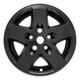 thumbnail image 1 of Cache-roue de 17 Po pour Jeep Wrangler 2007-2018 JK, Noir, 1 of 1
