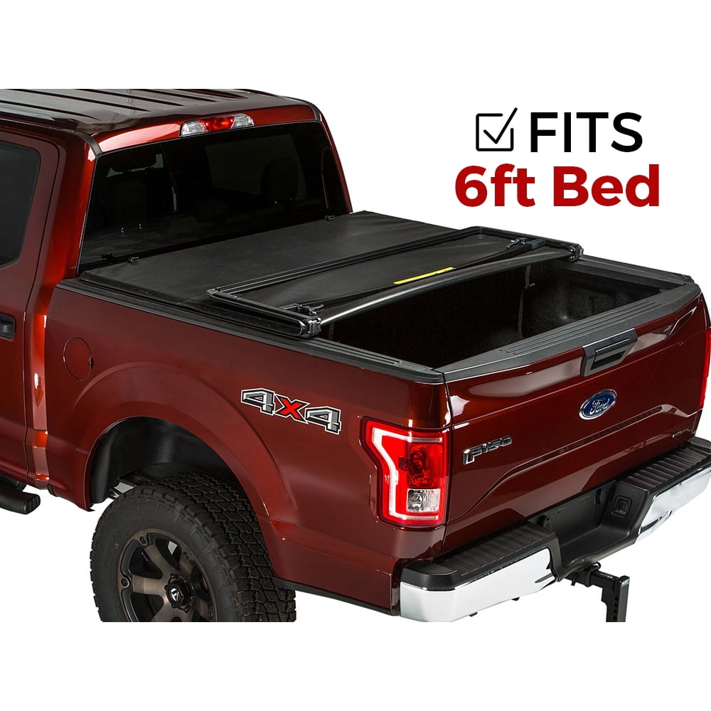 Gator TriFold Tonneau Truck Bed Cover 20052017 Nissan Frontier 6 FT Bed w/ Factory UtiliTrac
