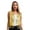 Gold, variant on Womens Sequin Tassel Dance Tops Sleeveless Open Front Jacket Waistcoat 70s Disco Party Costume Silver M