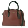 thumbnail image 1 of Pre-Owned Coach Handbag Channing Carryall 76089 Leather Bordeaux Black Shoulder... (Good), 1 of 11
