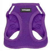 Voyager Step-in Air Dog Harness - All Weather Mesh Step in Vest Harness for Small and Medium Dogs and Cats by Best Pet Supplies - Harness (Purple), L (Chest: 18-20.5")