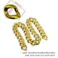 thumbnail image 4 of HAOAN Faux Gold Chain Necklace Hip Hop Thick Large Gold Chain Big Chunky Necklace Punk Rapper Chains Costume Photography Props, 4 of 16