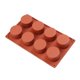 thumbnail image 4 of Molde de silicona cilíndrico de 8 cavidades para hacer jabón hecho a mano, velas de jabón de chocolate, gelatina marrón, 4 of 5