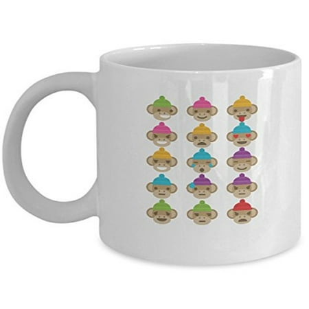 Chimpanzee 11 oz Coffee Mug - Funny Gifts Emoji White Ceramic