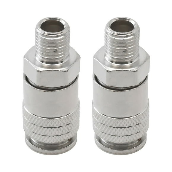 2 Pcs Raccord Pneumatique Connecteur Pneumatique Eu G1/4 Filetage Mâle Raccord Pneumatique Raccord à Dégagement Rapide Raccord de Boyau d'Air