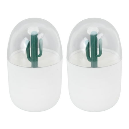 

Toothpick Box Cotton Swab Box Portable ABS Cactus Shaped Decor For Travel Dormitory For