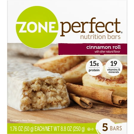 ZonePerfect Nutrition Bars, Cinnamon Roll, 5-pack - Walmart