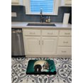 thumbnail image 3 of Carolines Treasures BB2297RUG Halloween Scary Pekingnese Black Machine Washable Memory Foam Mat, 3 of 4