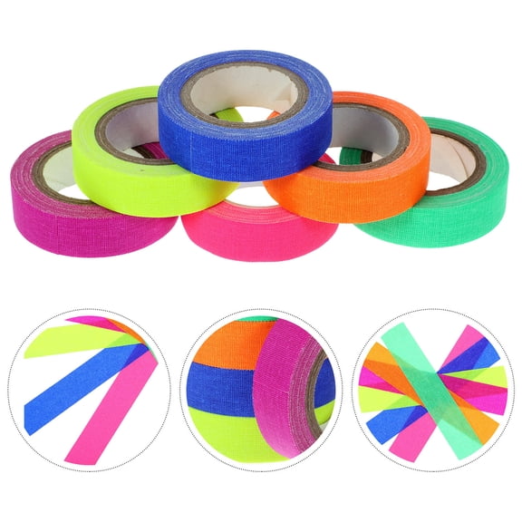 HEATSHAKING Assorted Color Glow in The Dark Tape for DIY Neon Cloth Tape