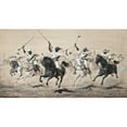 thumbnail image 2 of John Alexander Harington Bird 18x12 Gold Ornate Wood Frame and Double Matted Museum Art Print Titled - The Charge, 2 of 4