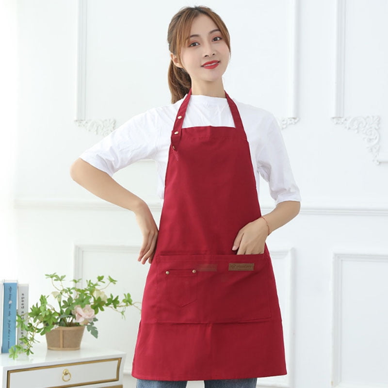 Details about   Kitchen Cooking Aprons Chef BBQ Baking Restaurant Apron Men Women Waterproof 