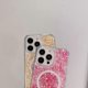 thumbnail image 4 of For iPhone 14 Pro Case Compatible with MagSafe Epoxy PC TPU Shockproof Phone Cover - Purple, 4 of 5