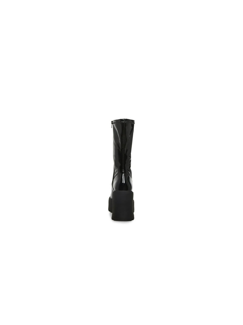 Steve Madden ロゴタブ レザー アンクルブーツ チャンキー STEVEMADDEN-INTL_EN-