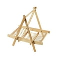 thumbnail image 5 of Bamboo Food Storage Basket Fruit Plate Drying Rack Multifunctional Foldable Rack Snacks Rack for Hotel Office Fried Snacks Vegetables Sushi wooden, 5 of 8