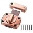 thumbnail image 4 of Uxcell Rotate Bolt Latch, Zinc Alloy Door Lock Gate Latches, 2.2x1.6" Red Bronze 2Pack, 4 of 6