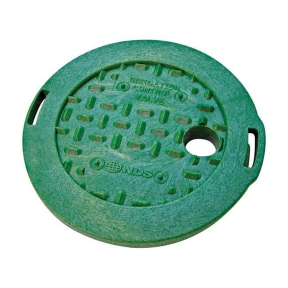 107C 6 in. Valve Box Lid Round  Green