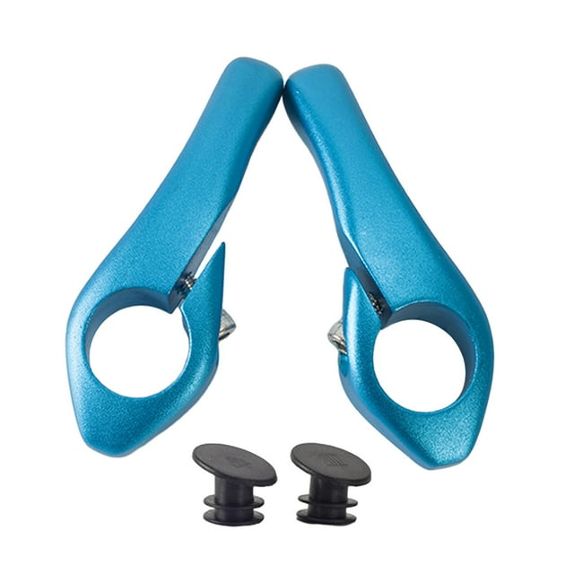 2x Extremos de Manillar de Bicicleta Accesorios de Extremos de Manillar de Bicicleta Reparación de Aleación de Aluminio Azul