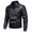 Black, variant on KeShDi Mens Jackets Men Solid-Color Fashionable Zipper Pocket Windproof Warm Long Sleeve Hoodless Faux Leather Outwear Jacket Brown L