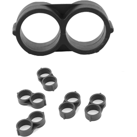 20-PACK - Irrigation Fittings - Figure 8 Line End for 1/2" Drip Tubing - Barbed Connectors (Fits Most Brands, Rain Bird 16mm .520 ID and Compatible Drip or Sprinkler Systems