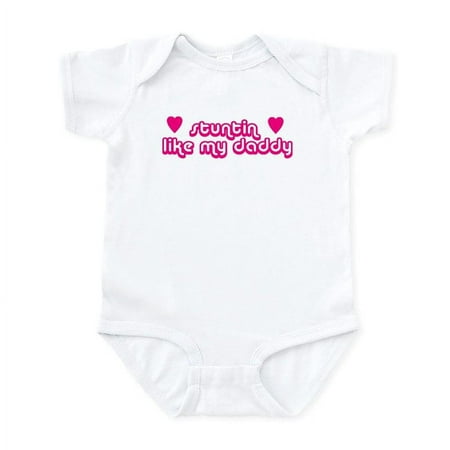 

CafePress - Infant Bodysuit Stuntin Like My Daddy Pink - Baby Light Bodysuit Size Newborn - 24 Months