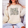 thumbnail image 5 of Bulldogs Camo Coquette Bow Sweatshirt for Women & Teens School Spirit Game Day Crewneck Sand Sweatshirt Large, 5 of 7