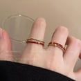 thumbnail image 5 of Anillo abierto para mujer, diseño de nicho de amor con lazo, anillo de dedo índice de alta calidad, anillo de estilo simple y frío, 5 of 5