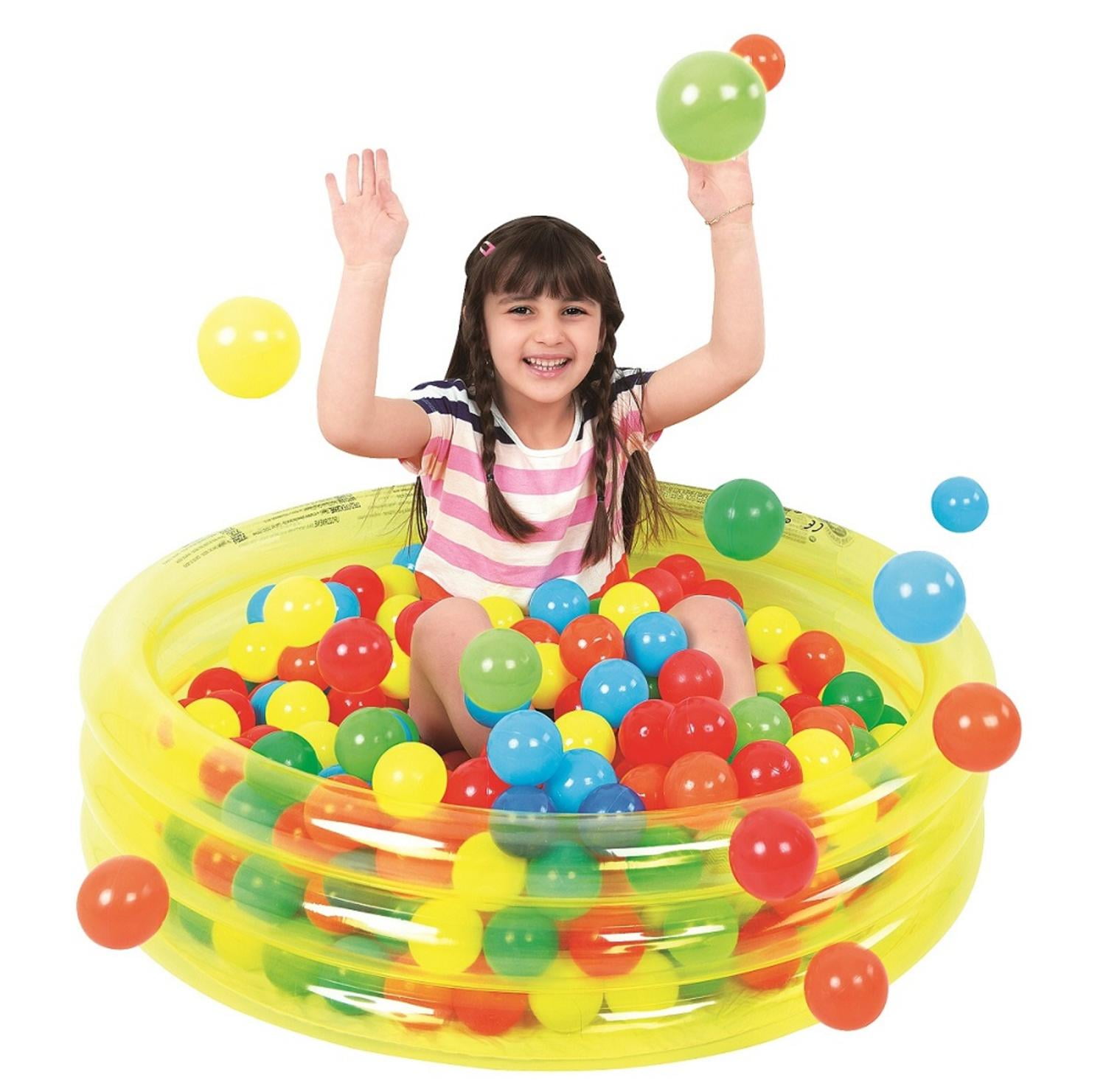 Pool Central 36" Inflatable Children's Play Pool Ball Pit Transparent