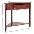 thumbnail image 4 of SAFAVIEH Gomez Corner Table With Storage Drawer Red, 4 of 4
