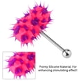 thumbnail image 4 of 3Types Vibrating Tongue Ring Stud Barbell Stainless Steel Body Piercing Jewelry, 4 of 7
