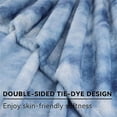thumbnail image 4 of Blanket Cozy Soft Gray Tie Dye Blanket - Throw 50" x 70", 4 of 5