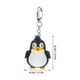 thumbnail image 5 of 2 uds llaveros de pingüino negro LED luminoso llavero de sonido llavero brillante decoración artesanal adornos regalo, 5 of 8
