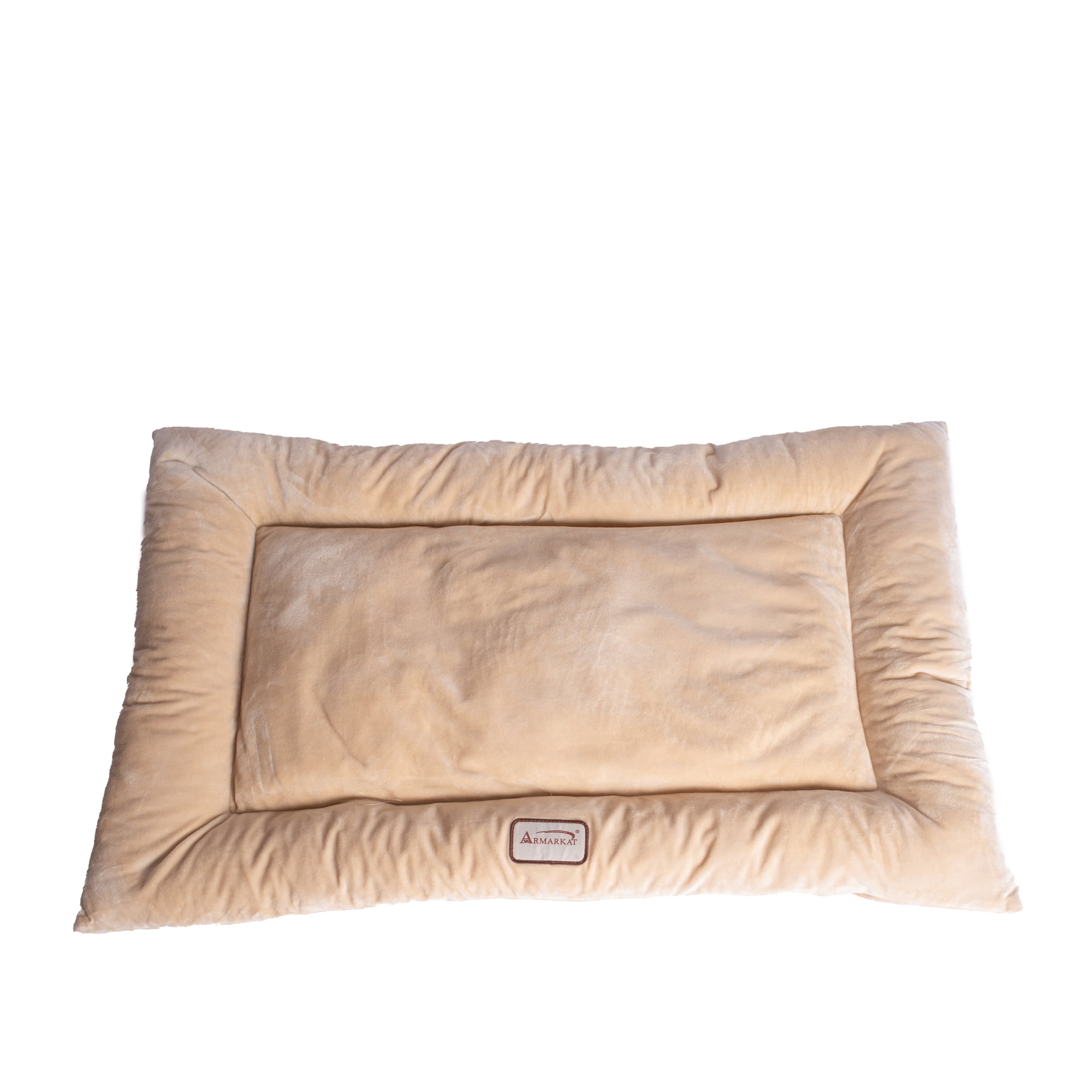 Armarkat M01CMH-L Large Pet Bed Mat , Dog Crate Soft Pad With Poly Fill Cushion, Beige - Walmart.com