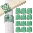 thumbnail image 1 of PENGXIANG 50Pcs Napkin Buckle Shiny Rhinestone Napkin Ring Reusable Fastener Tape Towel Holder for Weddings Parties Home Decor, 1 of 10