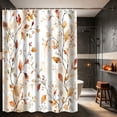 thumbnail image 2 of Fall Shower Curtain,Halloween Bathroom,Halloween Shower Curtain Waterproof Fabric Bath Curtain Autumns Fall Themed Bathroom Decor Set With Hooks For Home Bathtub Decoration(D 70*60in), 2 of 6