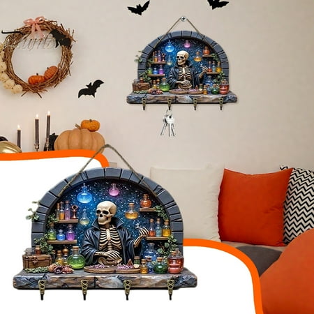 Fall Decor for Home Rustic Wooden Wall Hooks with Halloween Theme 1 Count 11.8 Inch Seasonal Key Hanger for Front Door Entryway Organization Jacket Rack Pumpkin Season Fall Decor for Home Rustic Wooden Wall Hooks with Halloween Theme 1 Count 11.8 Inch Seasonal Key Hanger for Front Door Entryway Organization Jacket Rack Pumpkin Season