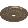 thumbnail image 3 of 31 5/8"OD x 3 5/8"ID x 1 7/8"P Gorleen Ceiling Medallion (Fits Canopies up to 3 5/8"), Hand-Painted Warm Silver, 3 of 7