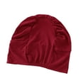 thumbnail image 4 of Cubierta de turbante de turbante musulmán Cabeza Cabezas envoltura Rojo, 4 of 9