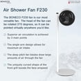thumbnail image 5 of Boneco Air Shower Fan with Adjustable Height of 19 In, 33.5 In, or 47.7 In, 5 of 10