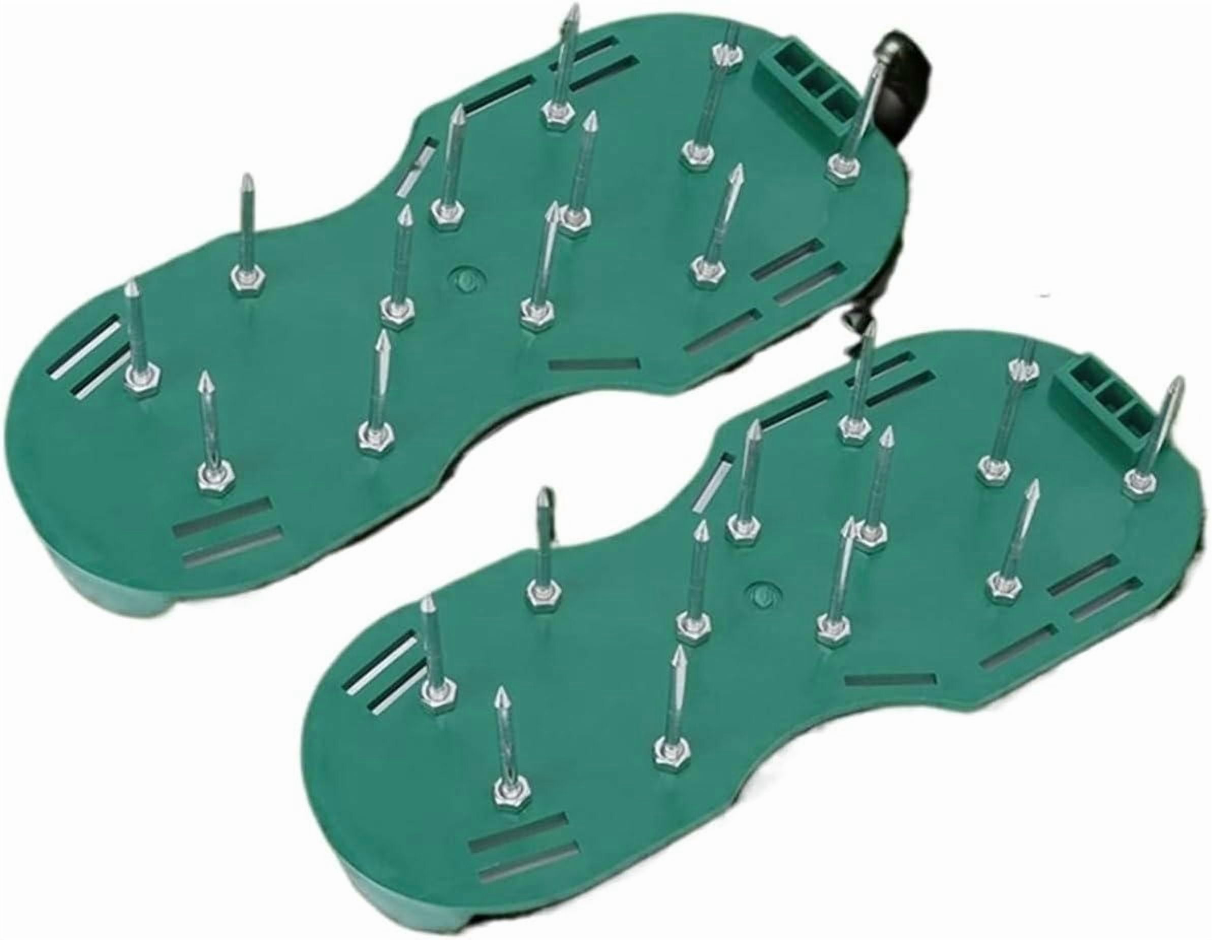 Lawn Aerator Garden Nail Shoes Grass Loose Soil Tool 5cm Long Nail Lawn Aerator Spikes Shoes Self-Leveling Epoxy Yard Cultivator(Black)