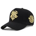 thumbnail image 4 of Gorra de béisbol bordada de verano para hombre, gorra de algodón puro, gorra de moda, gorra informal con gran circunferencia de la cabeza, sombrero para el sol, 4 of 5