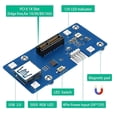 thumbnail image 3 of 2 in 1 PCI Express PCI-E 1X to 1X/4x/8x/16x Riser Card with Automatic Discoloration LED Light, 3 of 5