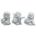 thumbnail image 2 of Fat Smiling Buddha Garden Ornament Sandstone Effect Outdoor Indoor Statue Decor, 2 of 6